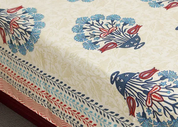 Blue_Cotton_Rajwada_Empire_Double_Bedsheet_With_Pillow_Cover_108_X_108_Cm